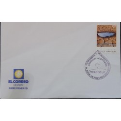 D)2004, URUGUAY, COVER CIRCULATED IN URUGUAY, FIRST DAY COVER, "MERCOSUR" ISSUE, WATER A SCARCE RESOURCE, CORREOS URUGUAY, XF