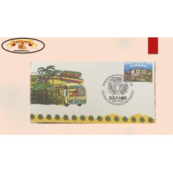 O) 2022 COLOMBIA, BUCARAMANGA, LANDSCAPE OF THE MUNICIPALITIES, NEIGHBORHOODS, CULTURE, ARCHITECTURE, LEOPARD CANCELLATION, FDC