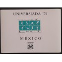 SD)1979, MEXICO, UNIVERSIADA, WORLD UNIVERSITY GAMES, AERIAL MEXICO, HERMANOS MONTES, MNH