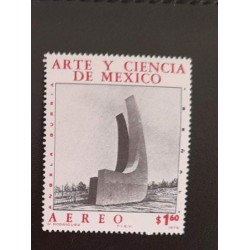 SD)1976, MEXICO, ART AND SCIENCE OF MEXICO. THE SCULPTURE, AERIAL, "SIGNAL" ANGELA GURRIA, MNH