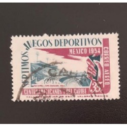 SD)1954, MEXICO, SECOND PAN AMERICAN GAMES, MEXICO DF, AERIAL, USED
