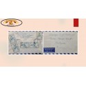 O) GREECE, HEAD OF A YOUTH, ANCIENT LADY COSTUME, COVER AIRMAIL, RARE DESTINATION CIRCULATED, XF