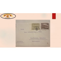 O) 1930 GUATEMALA, NATIONAL  PALACE OF ANTIGUA, NATIONAL POST OFFICE, CIRCULATED COVER TO GERMANY