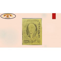 O) 1861 MEXICO, CHIAPAS, MIGUEL HIDALGO Y COSTILLA 4 reales, XF