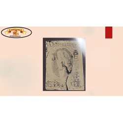 O) 1861 MEXICO, MIGUEL HIDALGO  Y COSTILLA SCT 8a 2 reales black pink, PLATE CRACK NOTORIOUS, XF