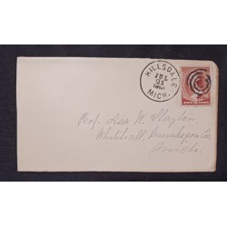 J) 1888 UNITED STATES, WASHINGTON, AIRMAIL, CIRCULATED COVER, FROM MICHIGAN