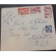 J) 1953 MOROCCO, AIRPLANE, MULTIPLE STAMPS, AIRMAIL, CIRCULATED COVER, FROM MOROCCO TO CALIFORNIA