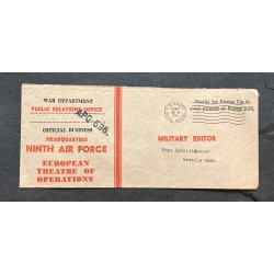 O) 1945 UNITED STATES - USA,  POST INTELLIGENCER, US ARMY, POSTAL SERVICE,  MILITARY EDITOR, PENALTY FOR PRIVATE, XF