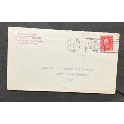 O) 1915 UNITED STATES - USA, GEORGE WASHINGTON  2c red, WORLD PANAMA PACIFIC EXPOSITION IN SAN FRANCISCO, CIRCULATED COVER