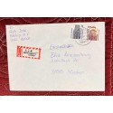 D)1987, GERMANY, COVER CIRCULATED IN GERMANY, REGISTERED MAIL, TOURISM, TOWER OF THE FRIBORG CATHEDRAL, COTT