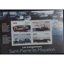 BD)2004. SAINT PIERRE AND MIQUELON, CARRIERS, SHIPS, PORTS, MNH