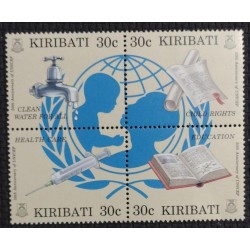 BD) 2011. KIRIBATI, UNICEF 50TH ANNIVERSARY, CLEAN WATER FOR ALL, CHILDREN'S RIGHTS, HEALTH CARE, EDUCATION, MNH
