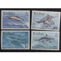 BD)1996. KIRIBATI, DOLPHINS, FRASER'S, ACROBAT, NARROW SNOUT, TROPICAL SPOTTED, MNH