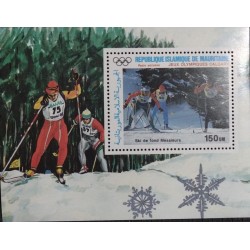 BD)1987. MAURITANIA, WINTER OLYMPICS CALGARY, CANADA, COUNTRY SKIING, MNH