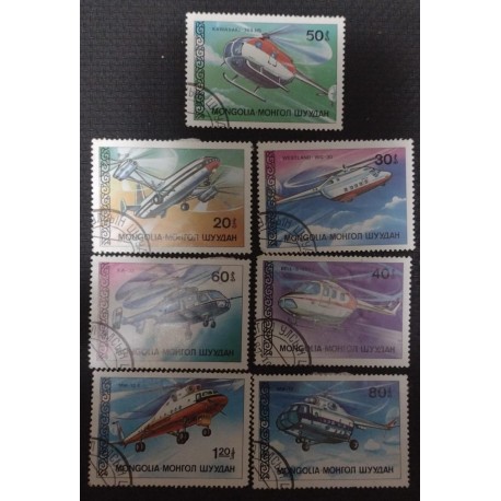 BD)1987. MONGOLIA, HELICOPTERS, USED