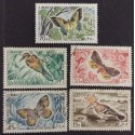BD)1965, LEBANON, INSECTS, MOTHS AND BUTTERFLIES, BIRDS, MNH