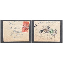 O) 1922 POLAND, SIGNING OF PEACE TREATY WITH RUSSIA,  SOWER AND RAINBOW OF HOPE, CIRCULATED XF