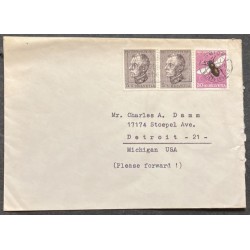 O) 1950 SWITZERLAND, THEOPHIL SPRECHER VON BERNEGG, BEES - INSECT, CIRCULATED COVER TO USA