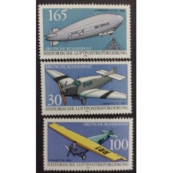 BD) 1991, GERMANY, PLANES, TRANSPORT BY AIR MAIL, MNH