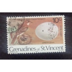BD) 1980, SAINT VINCENT AND THE GRENADINES, AVE (EL FIOFÍO VENTRIAMARILLO), USED