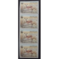 BD) 1993, BAHREIN, WORLD FUND FOR THE PROTECTION OF NATURE, THE PERSIAN GAZELLE, MNH