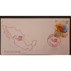 SD)2011, MEXICO, YEAR OF TOURISM IN MEXICO, FIRST DAY OF ISSUE, FDC.