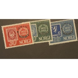 SB) 1955 NORWEY, CENTENARY STAMPS FROM 1855, MNH