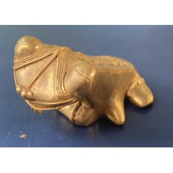 O) TUMBAGA DETAILS ABOUT COPPER AND GOLD ALLOY, FROG, COLUMBIAN FIGURE THIS IS AN ELEMENT THAT IS CALLED