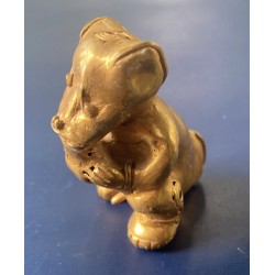 O) TUMBAGA DETAILS ABOUT COPPER AND GOLD ALLOY, ANIMAL, COLUMBIAN FIGURE THIS IS AN ELEMENT THAT IS CALLED IN COLOMBIA