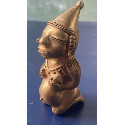 O) TUMBAGA DETAILS ABOUT COPPER AND GOLD ALLOY, PREGNANT INDIGENOUS, COLUMBIAN FIGURE THIS IS AN ELEMENT