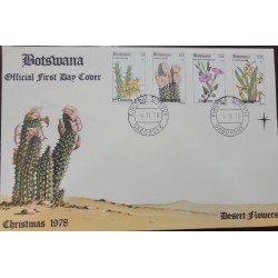 O) 1978 BOTSWANA, CACTUS, ORCHIDS, FLOWER PLANTS, CHRISTMAS,  DESERT FLOWERS,  XF