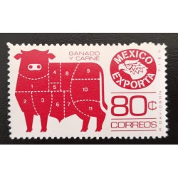 SD)1982, MEXICO, MEXICO EXPORTS CATTLE AND MEAT, MNH