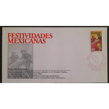 SD)1998, MEXICO, MEXICAN FESTIVITIES, FIRST DAY OF ISSUE, FDC