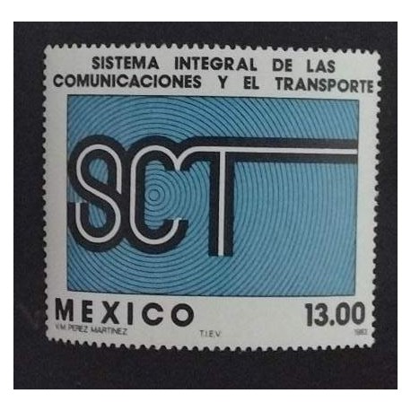SD)1983, MEXICO, INTEGRAL SYSTEM OF COMMUNICATIONS AND TRANSPORTATION, MNH