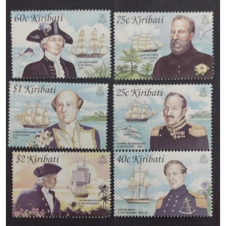 SD)2002, KIRIBATI, PACIFIC EXPLORERS, CAPTAIN FANNING AND BETSEY, CAPTAIN COFFIN AND SAILBOAT, COMMODORE BYRON AND