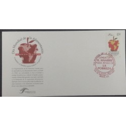 SD)2001, MEXICO, WORLD FOOD DAY, FIGHT HUNGER TO REDUCE POVERTY, FIRST DAY OF ISSUE, FDC