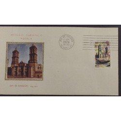 SD)1970, MEXICO, TOURISTIC, PUEBLA, FIRST DAY OF ISSUE, FDC