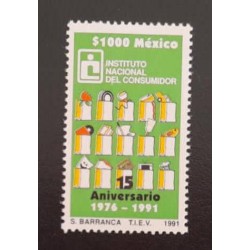 SD)1991, MEXICO, NATIONAL CONSUMER INSTITUTE, MNH