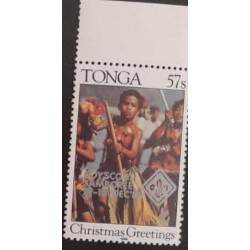SD)1986,TONGA,CHRISTMAS,CHRISTMAS GREETING,MNH