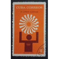 SB) 1972 CUBA, XX OLYMPIC GAMES MUNICH, USED