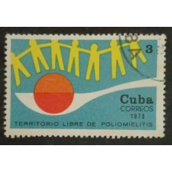 SB) 1973 CUBA, POLIO FREE TERRITORY, USED, EXCELLENT CONDITION