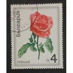 SB) BULGARIA. FLOWER - ROSE, USED