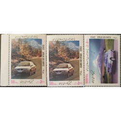 O) 2002 IRAN, OLD CARD, AUTOMOBILES, SET MNH