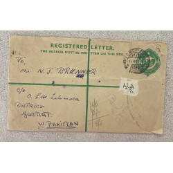 O) PAKISTAN, STAR AND CRESCENT, POSTAL STATIONERY CIRCULATED XF