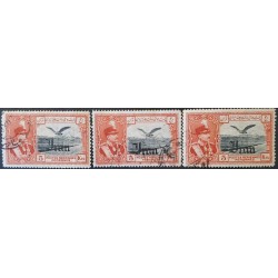 O) IRAN, REZA SHAH PAHLAVI AND EAGLE 5k, SAME OVERPRINTED IN BLAC, USED EXCELLENT CONDITION