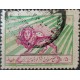 O) 1955 circa, IRAN, IRANIAN RED CROSS LION AND SUN 50d emerald and carmine rose,USED EXCELLENTE CONDITION