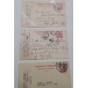 O) MEXICO, ARCH OF REVOLUTION, POSTAL STATIONERY, 3 un. CIRCULATED XF