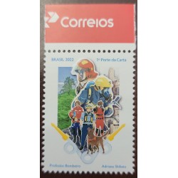 O) 2022 BRAZIL, PROFESSIONS - FIREFIGHTER,  RESCUE DOGS, MNH