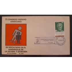 SD)1974. MEXICO, SECOND HISPANO-AMERICAN CONGRESS ON DIFFICULTIES IN LEARNING TO READ AND WRITING, FIRST DAY OF ISSUANCE, FDC