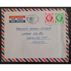 SD)1952, MEXICO, COVER CIRCULATED FROM ENGLAND TO MEXICO, IN THE ENVELOPE USED FOR CORRESPONDENCE FROM THE BRITISH COLONIES